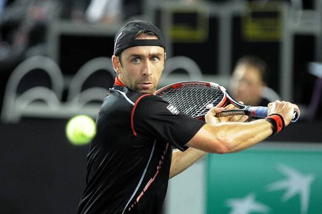 Benjamin Becker (GER), 1. Runde , 6:7 - 6:7, 15.09.14, Moselle Open, ATP Tennis Herren World Tour, Metz Frankreich, EP_pfz