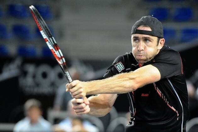 Benjamin Becker (GER), 1. Runde , 6:7 - 6:7, 15.09.14, Moselle Open, ATP Tennis Herren World Tour, Metz Frankreich, EP_pfz