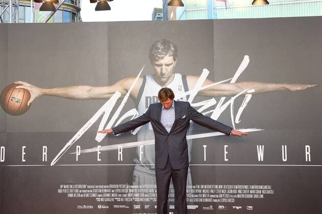 Dirk Nowitzki bei der Nowitzki - Der perfekte Wurf Kinopremiere am 16.09.14 in Köln Nowitzki - Der perfekte Wurf Kinopremiere in Köln, 2014 