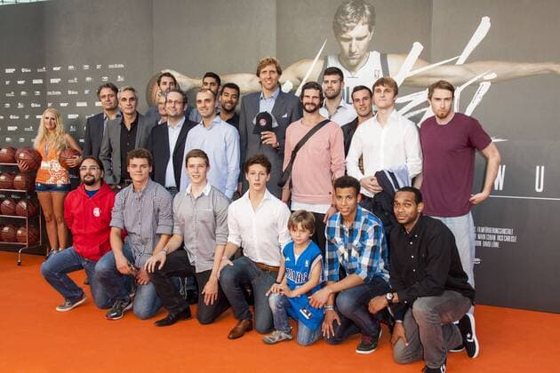 Dirk Nowitzki, RheinStars Köln bei der Weltpremiere von Nowitzki - Der perfekte Wurf im Cinedom am 16.09.2014 in Köln. Weltpremiere von Nowitzki - Der perfekte Wurf in Köln