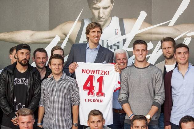 Dirk Nowitzki, 1.FC Köln bei der Weltpremiere von Nowitzki - Der perfekte Wurf im Cinedom am 16.09.2014 in Köln. Weltpremiere von Nowitzki - Der perfekte Wurf in Köln