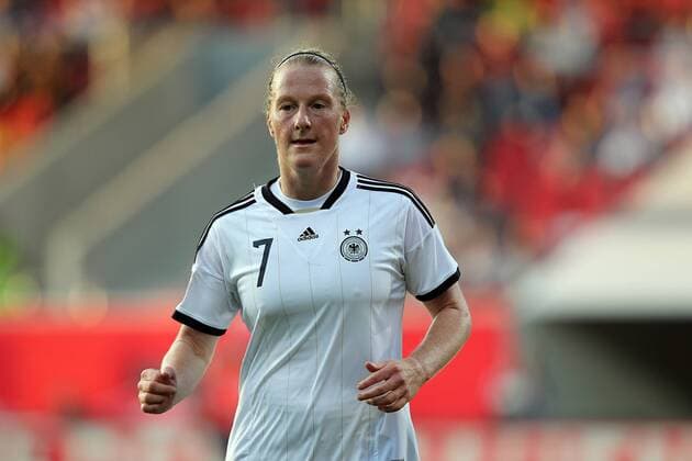 Fussball, Frauen WM-Qualifikation, Deutschland - Republik Irland, v.li.: Melanie Behringer (Deutschland) Portrait Einzelbild xmrx