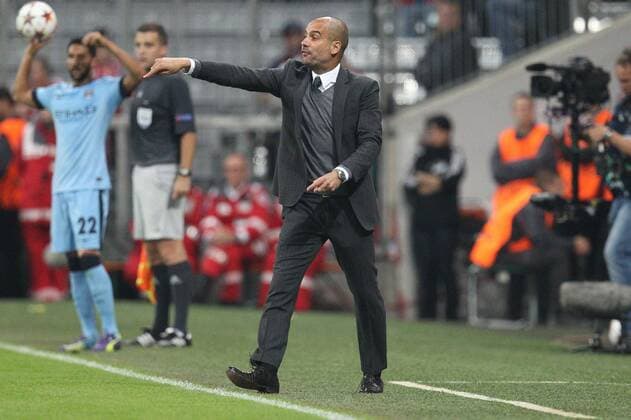 Chef-Trainer Pep Guardiola (FC Bayern München) FC Bayern München vs. Manchester City, Fussball, Champions League, 17.9.2014 EP_ckt