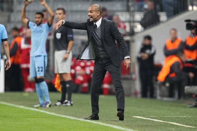 Chef-Trainer Pep Guardiola (FC Bayern München) FC Bayern München vs. Manchester City, Fussball, Champions League, 17.9.2014 EP_ckt