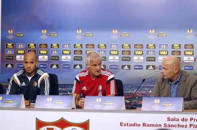 Press conference of Feyenoord Rotterdam coach Fred Rutten and Karim el Ahmadi player. xIÑIGOxHIDALGOx 