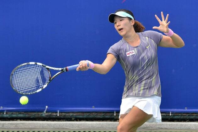 Zhang Kailin of China at WTA Tennis Damen Guangzhou Open  20140917_10011