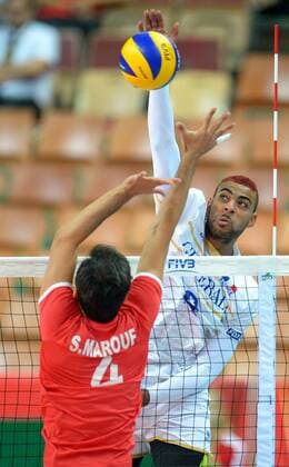 Kattowitz, Frankreich - Iran Earvin Ngapeth , .  140918DAM046