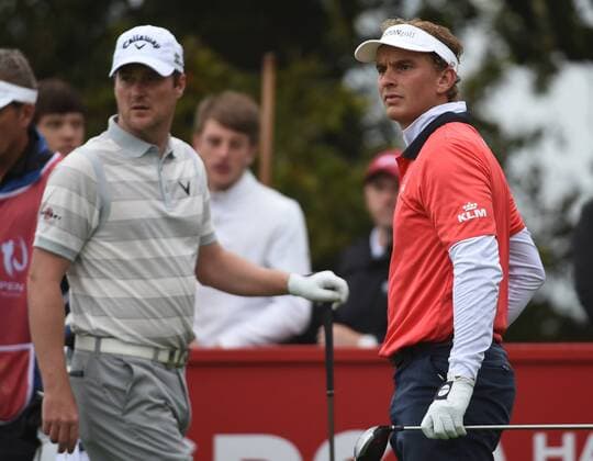 19.09.2014. Newport, Wales. ISPS Handa Wales Open Golf. Day 2. Joost Luiten needed to be left of the green xJonxBromleyx  ActionPlus19091415