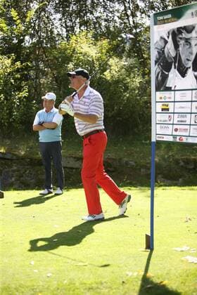 GOLF - Toni Sailer Golf Memorial KITZBUEHEL,AUSTRIA,19.SEP.14 - GOLF, ALPINE SKIING - Toni Sailer Golf Memorial, GC Kitzbuehel. Image shows Karl Reyer and Franz Beckenbauer. 
