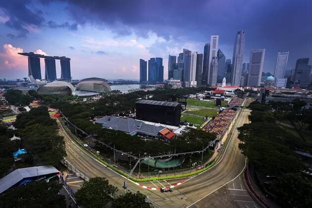 Second practice session of Singapur F1 GP at the Marina Bay Street circuit. xRUBIOx  RV RACING PRESS