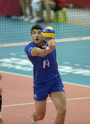 FIVB Volleyball Men s World Championship Poland 2014. France vs Brazil on September 20, 2014 in Katowice, Poland. In the picture: 14 Nicolas Le Goff  EN_01146139_0033