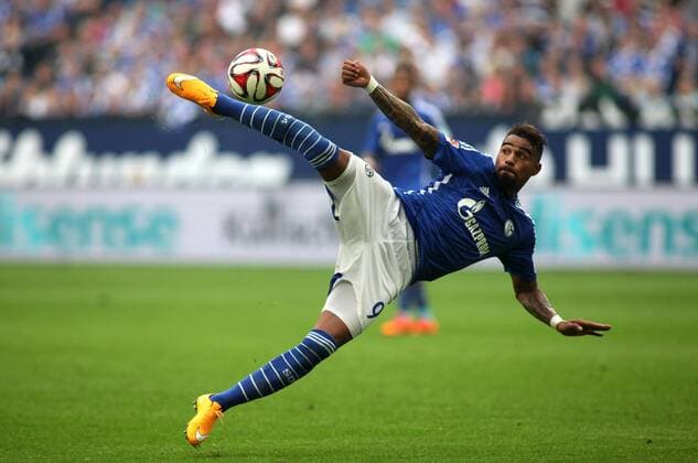 20.09.2014 - Kevin-Prince Boateng (FC Schalke 04) beim BL-Spiel (Saison 2013 14) FC Schalke 04 - Eintracht Frankfurt.