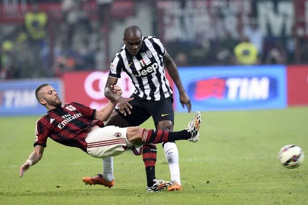 Milano 20 09 2014 - Serie A AC Milan - Juventus Turin -- Jeremy Menez - Angelo Ogbonna 