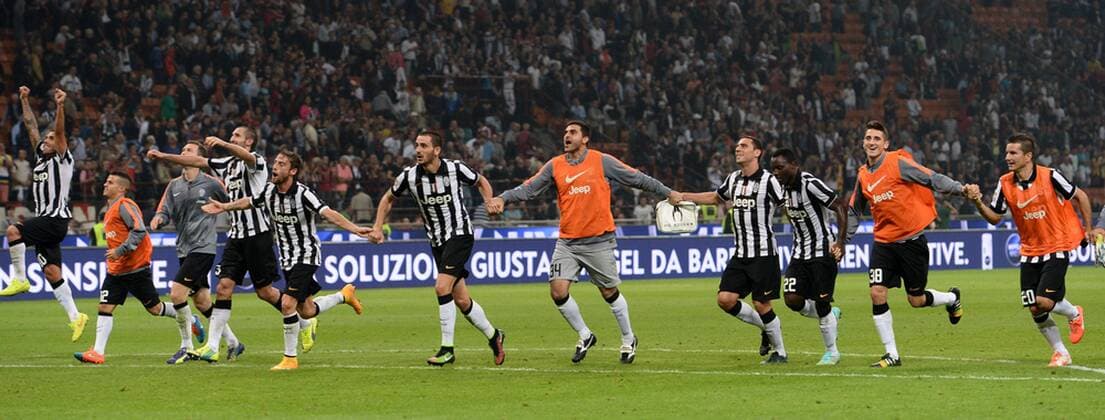 Milano 20 09 2014 - Serie A Milan - Schlussjubel Juventus Turin - 