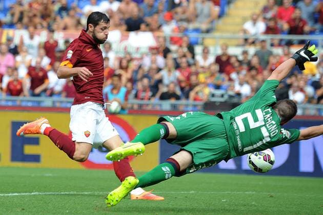 Mattia Destro gol Roma 1-0 Goal celebration Serie A, AS Rom - US Cagliari andreaxstaccioli