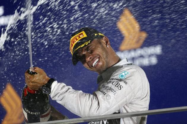 Motorsports: FIA Formula One World Championship 2014, Grand Prix of Singapore, 44 Lewis Hamilton (GBR, Mercedes AMG Petronas F1 Team), xHOCHxZWEIx