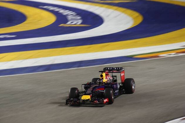 Motorsports: FIA Formula One World Championship 2014, Grand Prix of Singapore, 1 Sebastian Vettel (GER, Infiniti Red Bull Racing), xHOCHxZWEIx
