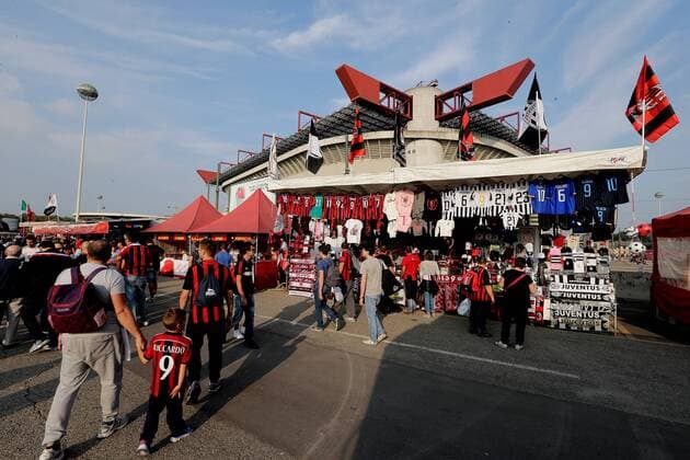 Giuseppe Meazza stadion Stadium San Siro AC Milan Sportstätte Stadion Totale Serie A 2014 2015 xVIxVIxIMAGESx xEricxVerhoevenxIVx 2671485