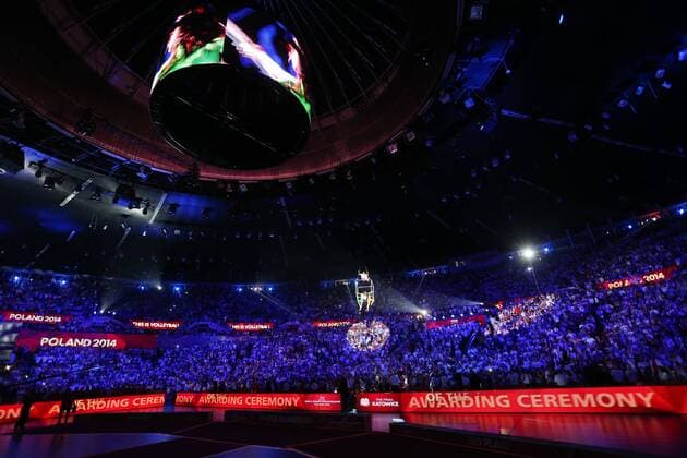 21.09.2014 - Katowice . Final Volleyball World Championship Final: Spodek Arena, World Champion Poland.  140922DAM144