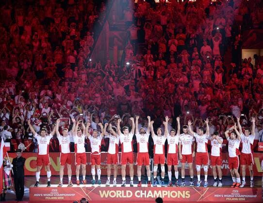 2014.09.21 KATOWICE VOLLEYBALL MEN S CHAMPIONSHIP POLAND 2014 FINAL GAME L - Celebration Poland, 2014.09.21 - Celebration Poland,  20140921LUK616