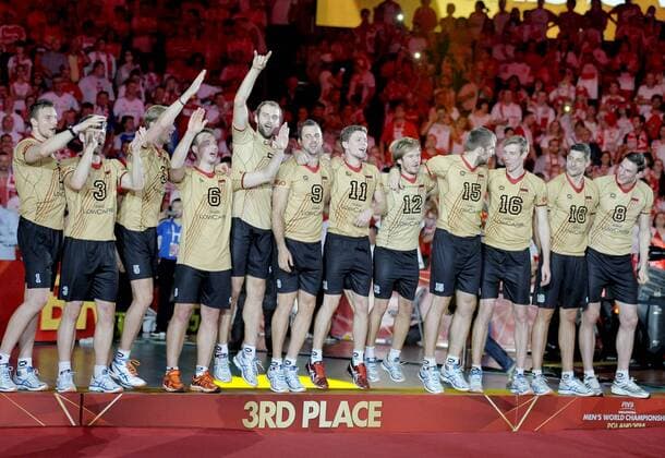 FIVB Volleyball Men s World Championship Poland 2014. September 21, 2014 in Katowice. Team of Germany  EN_01146254_0232