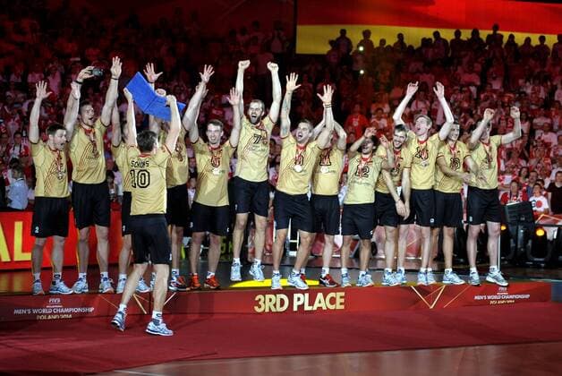 FIVB Volleyball Men s World Championship Poland 2014. September 21, 2014 in Katowice. Team of Germany  EN_01146254_0234