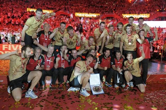 FIVB Volleyball Men s World Championship Poland 2014. September 21, 2014 in Katowice. Team of Germany  EN_01146254_0248