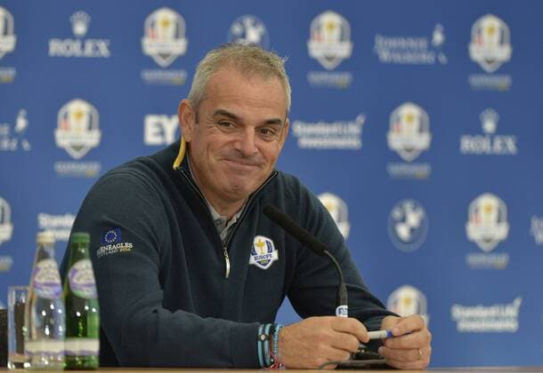 23.09.2014. Gleneagles, Auchterarder, Perthshire, Scotland. The Ryder Cup. Paul McGinley European Team Captain during his press conference. xStephenxBartholomewx  ActionPlus11562802