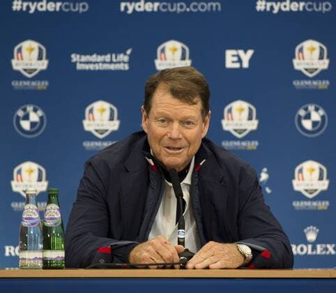 23.09.2014. Gleneagles, Auchterarder, Perthshire, Scotland. The Ryder Cup. Tom Watson USA Team Captain during his press conference. xStephenxBartholomewx  ActionPlus11562803