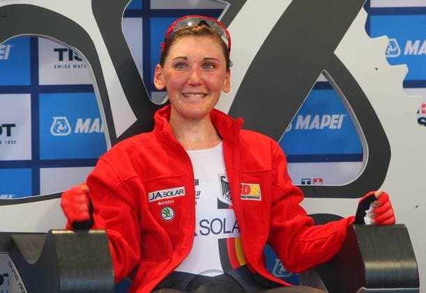 PONFERRADA, Weltmeisterin Lisa Brennauer (GER) - Einzelzeitfahren (Zeitfahren) Damen 
