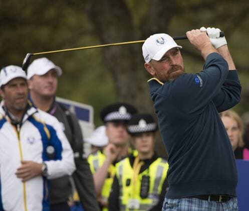 23.09.2014. Gleneagles, Auchterarder, Perthshire, Scotland. The Ryder Cup. Thomas Bjorn (EUR) on the 11th Tee during his practice round. xStephenxBartholomewx  ActionPlus11562852
