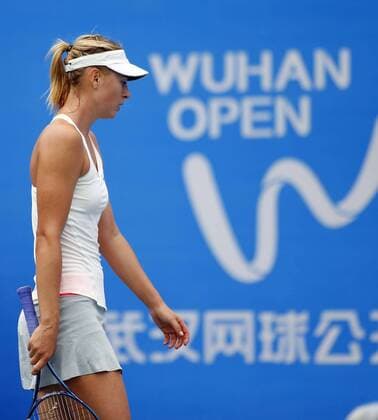 Maria Sharapova of Russia WTA Tennis Damen Wuhan Open tennis tournament in Wuhan city, central China s Hubei province, 24 September 2014.  20140924_10359