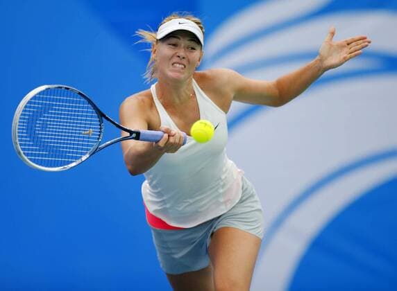 Maria Sharapova of Russia WTA Tennis Damen Wuhan Open tennis tournament in Wuhan city, central China s Hubei province, 24 September 2014.  20140924_30232
