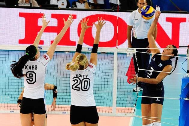 20 Mareen Apitz 9 Stefanie Karg GER FIVB Volleyball Women s World Championship Italy 2014 Rome 23-28 september 2014 Germany - Argentina F.Pasquali Insidefoto fabioxpasquali