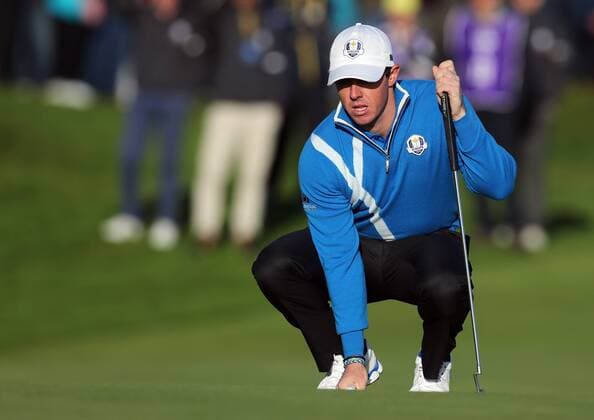GOLF - PGA, Ryder Cup 2014 PERTHSHIRE,SCOTLAND,26.SEP.14 - GOLF - PGA Golf Herren Tour, Ryder Cup, Auchterarder Golf Club. Image shows Rory McIlroy (IRL). 