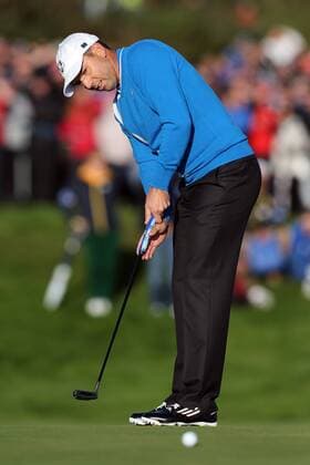 GOLF - PGA, Ryder Cup 2014 PERTHSHIRE,SCOTLAND,26.SEP.14 - GOLF - PGA Golf Herren Tour, Ryder Cup, Auchterarder Golf Club. Image shows Sergio Garcia (ESP). 