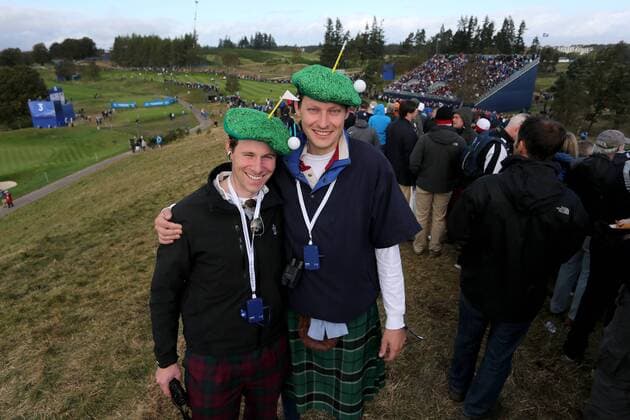 GOLF - PGA, Ryder Cup 2014 PERTHSHIRE,SCOTLAND,27.SEP.14 - GOLF - PGA Golf Herren Tour, Ryder Cup, Auchterarder Golf Club. Image shows fans. 