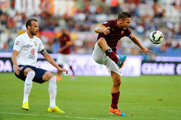Serie A, AS Rom - Hellas Verona Francesco Totti xHOCHxZWEIx xItalyxPhotoxPressx 