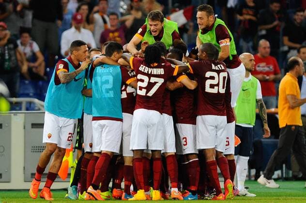 Serie A, AS Rom - Jubel 1:0 xHOCHxZWEIx xItalyxPhotoxPressx 