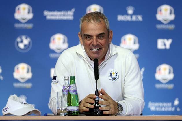 GOLF - PGA, Ryder Cup 2014 PERTHSHIRE,SCOTLAND,27.SEP.14 - GOLF - PGA Golf Herren Tour, Ryder Cup, Auchterarder Golf Club, press conference. Image shows team captain Paul McGinley (IRL). 