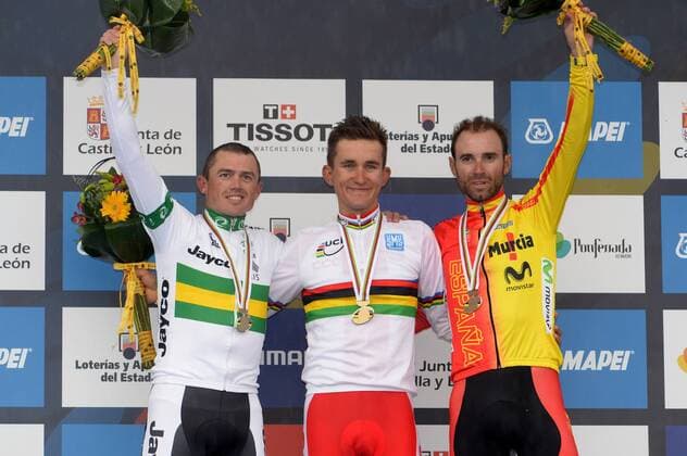 2014, World Championships elite, Orica GreenEDGE 2014, Omega Pharma - Quick Step 2014, Movistar 2014, Gerrans Simon, Kwiatkowski Michal, Valverde Alejandro, Ponferrada 