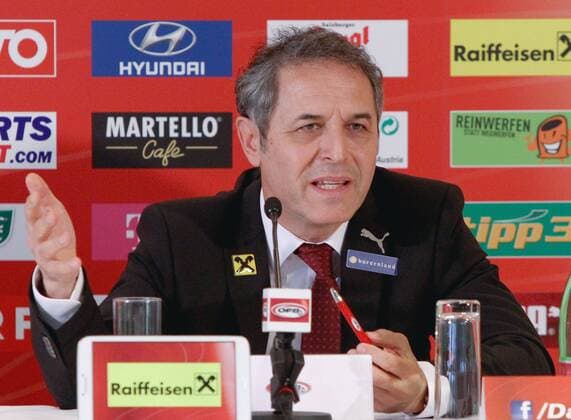 SOCCER - UEFA EM 2016 quali, AUT vs MDA, preview VIENNA,AUSTRIA,30.SEP.14 - SOCCER - UEFA European championship 2016, qualification, ÖFB international match, Austria vs Moldova, preview, press conference, squad nomination. Image shows head coach Marcel Koller (AUT).