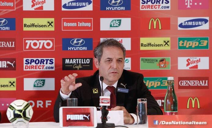 SOCCER - UEFA EM 2016 quali, AUT vs MDA, preview VIENNA,AUSTRIA,30.SEP.14 - SOCCER - UEFA European championship 2016, qualification, ÖFB international match, Austria vs Moldova, preview, press conference, squad nomination. Image shows head coach Marcel Koller (AUT).