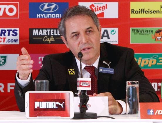 SOCCER - UEFA EM 2016 quali, AUT vs MDA, preview VIENNA,AUSTRIA,30.SEP.14 - SOCCER - UEFA European championship 2016, qualification, ÖFB international match, Austria vs Moldova, preview, press conference, squad nomination. Image shows head coach Marcel Koller (AUT).
