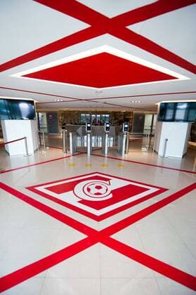 25.09.2014. Moscow. Tushino field. Main entrance on Opening Arena stadium of football club Spartak (Moscow) DmitriyxParshin 