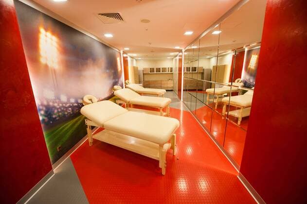 25.09.2014. Moscow. Tushino field. Massage office of owners of football club Spartak in Opening Arena stadium DmitriyxParshin 