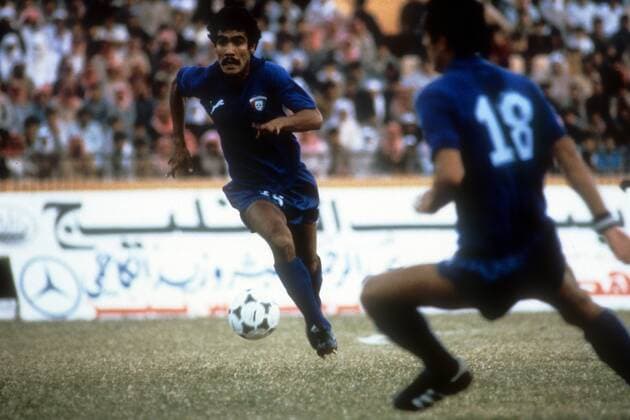 Weltmeisterschaft Vorrunde, Tschechoslowakei - Kuwait in Valladolid: Faisal ad-Dachil (Kuwait)