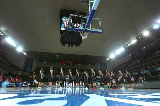 Japan team group (JPN), SEPTEMBER 30, 2014 - Basketball : 2014 FIBA World Championship for Women Group A match between Brazil 79-56 Japan at Ankara Arena in Ankara, Turkey. Noxthirdxpartyxsales  (yafa002465)