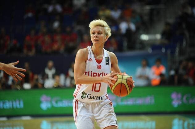 2014 FIBA Women s World Championships quarter final basketball match between Turkey and Serbia at Fenerbahce Ulker Sports Arena on October 3, 2014 in Istanbul. Score: Turkey 62 - Serbia 61 Pictured: Isil Alben of Turkey . 