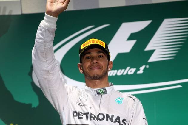 05.10.2014 - Race, 1st position Lewis Hamilton (GBR) Mercedes AMG F1 W05 Japanese Grand Prix, Suzuka 2 - 5 October 2014 